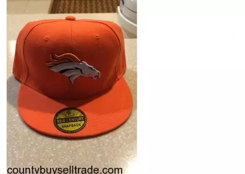 Orange Broncos hat
