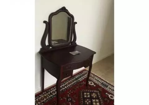 antique vanity dressing table with mirror