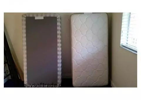 Twin Size Mattress and Box Spring