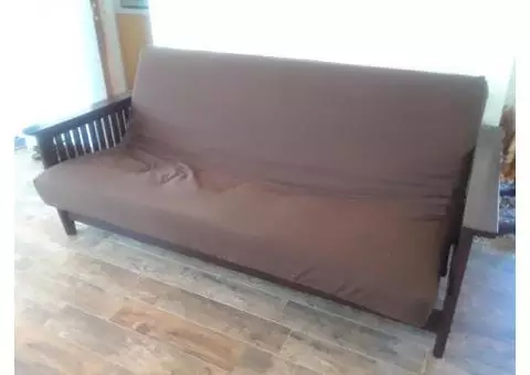 futon and mattress
